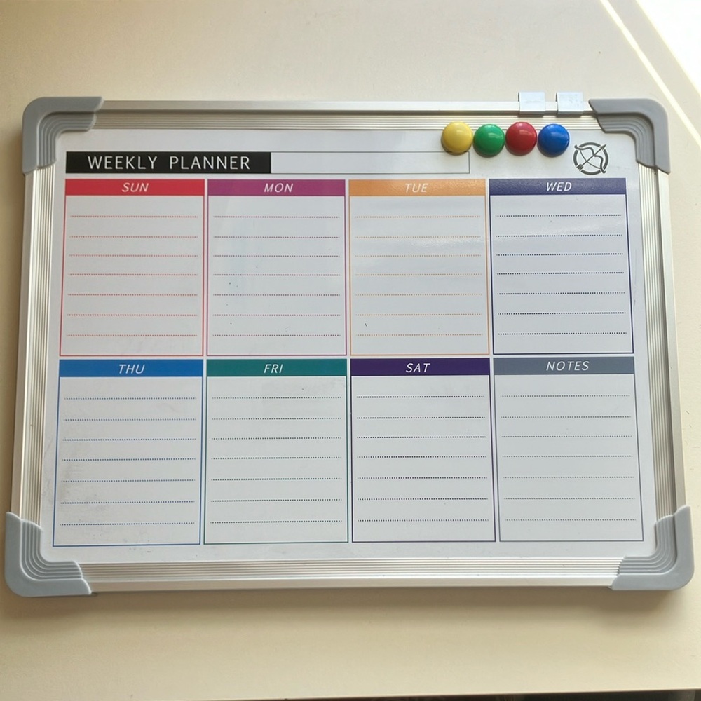 Magnetic Weekly Planner Whiteboard